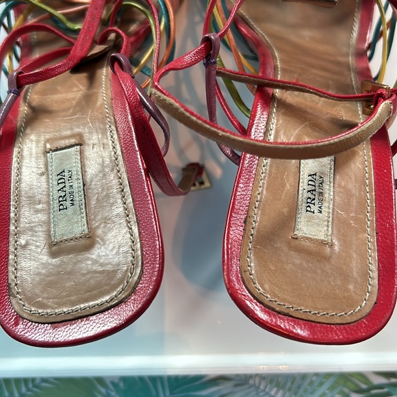 Vintage Prada Multi Strap Sandals - Picture 5 of 7